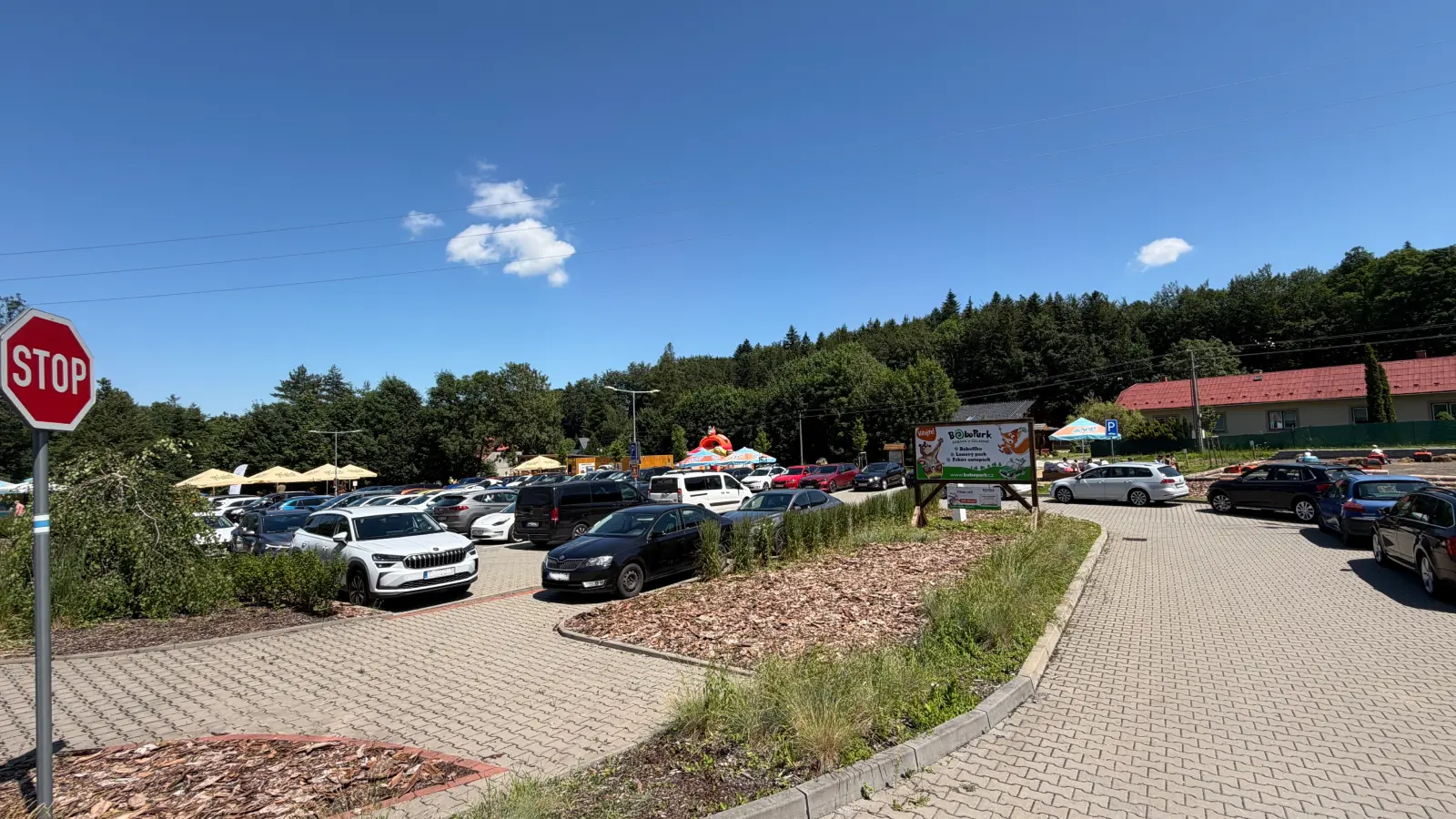 Parkoviště P1 BoboPark Čeladná u Frkova autoparku